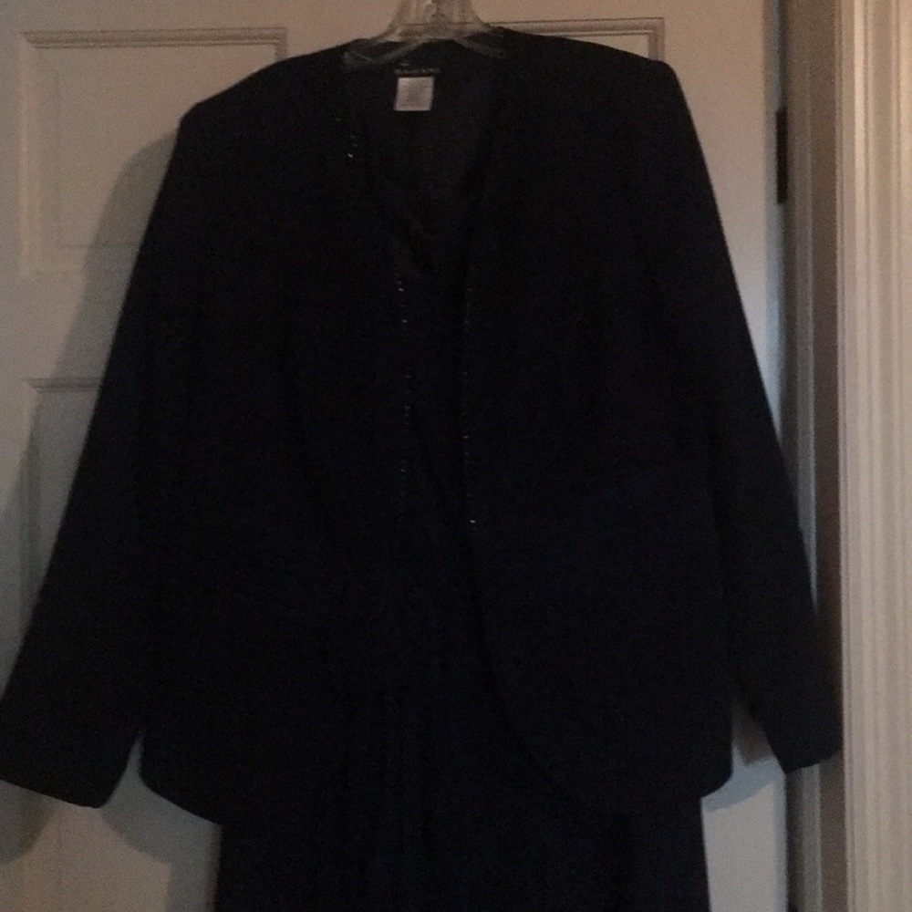 Dark navy dress with jacket - Picture 4 of 6